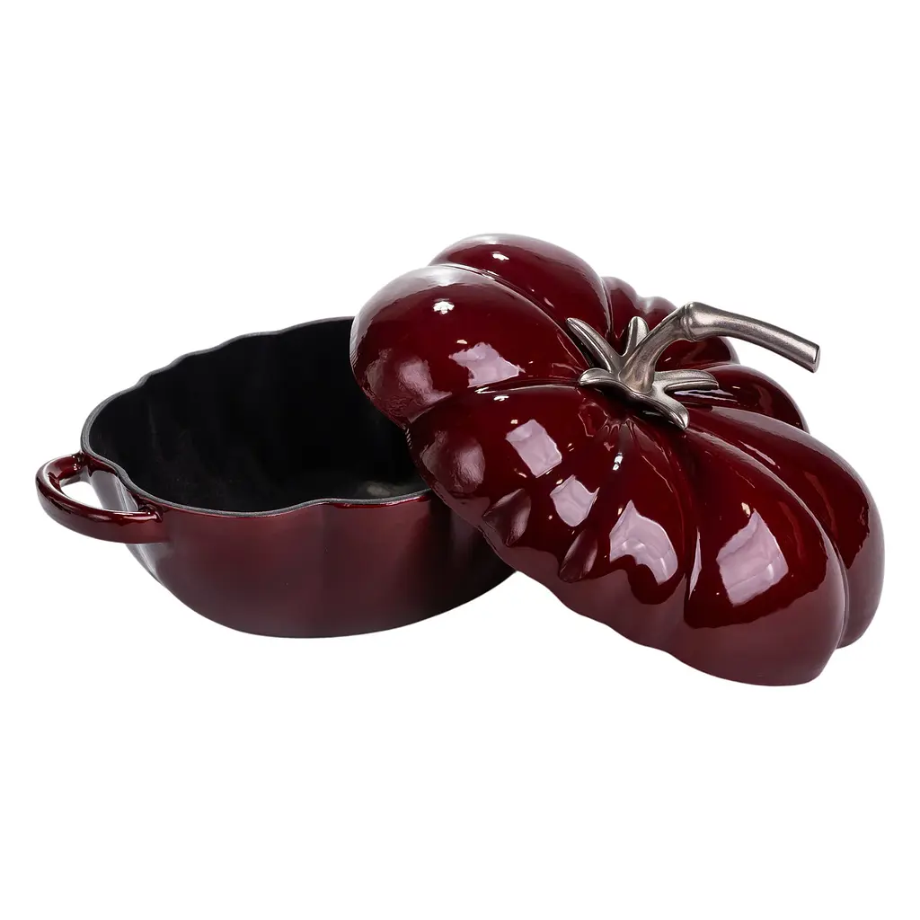 Каструля чавунна емальована Iron Tomato 2,5 л, бургунді Yongkang HP-FLG-20 burgundy - фото 5