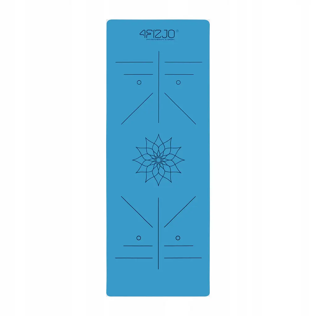 Килимок (мат) спортивний 4FIZJO PU 183 x 68 x 0.4 см для йоги та фітнесу 4FJ0588 Blue (P-5907739319555) - фото 16