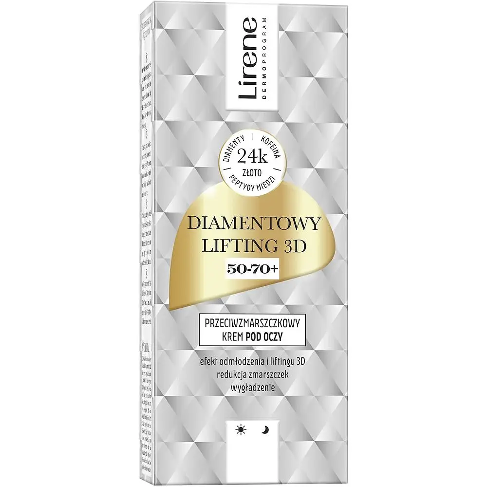 Крем-гель для шкіри навколо очей з ефектом ліфтингу Lirene Diamond lifting 3D Eye Cream 15 мл - фото 2