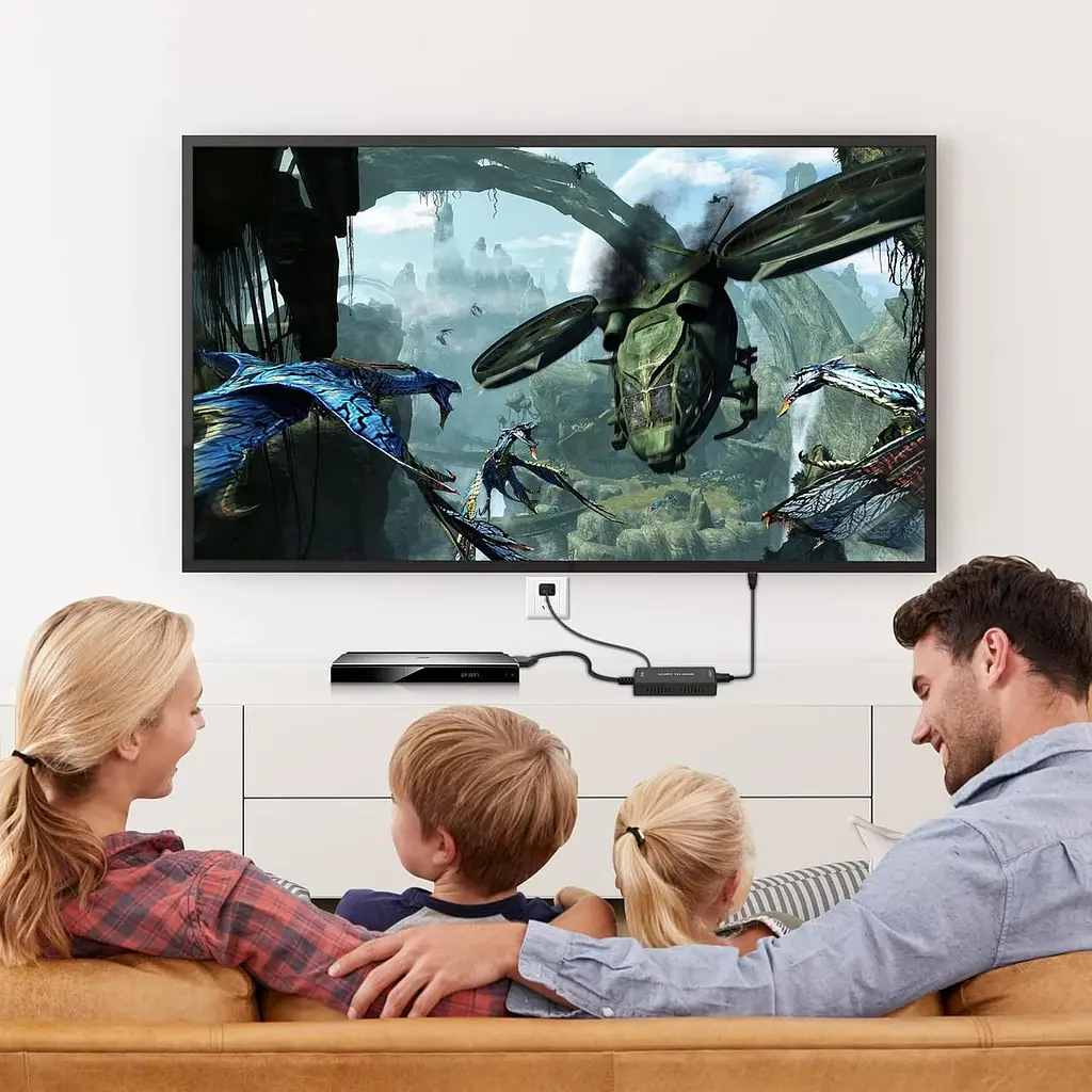 Конвертер SCART → HDMI 1080P з кабелем для телевізора та приставок - фото 8