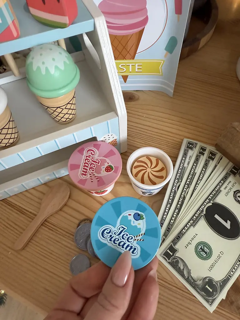 Деревянный набор мороженого Ice Cream Counter   - фото 7