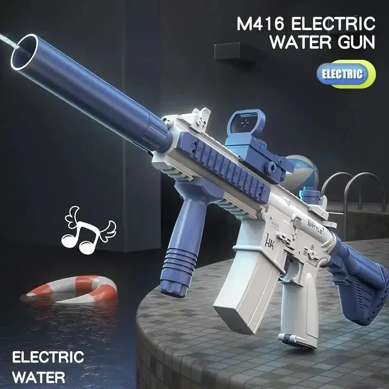 Водяний автомат електричний акумуляторний Water Gun M416 - фото 2
