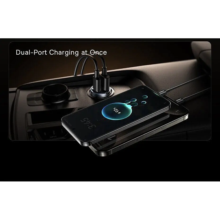 Автомобільний зарядний пристрій Baseus Tiny Star Mini 30W Black (C00035001121-03) [150721] - фото 6