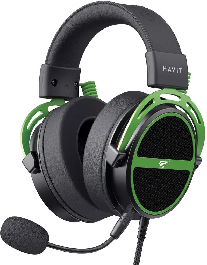 Навушники Havit HV-H2030E Black/Green (6939119067076)
