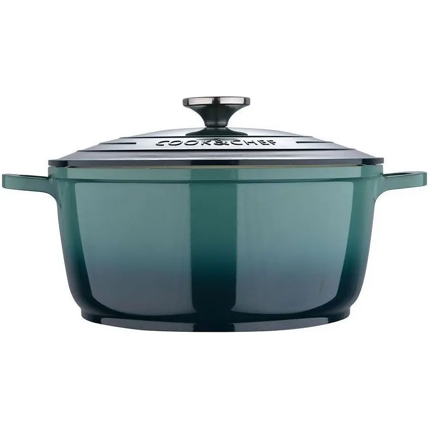 Каструля Bergner Excalibur з кришкою 24 см 4.2 л зелена (BG-36101-GR) - фото 2