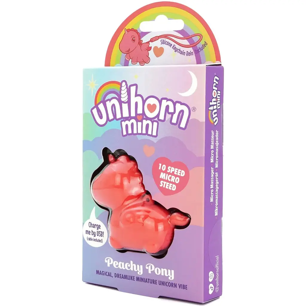 Вібратор-мінієдиноріжка Unihorn Mini - Peachy Pony - фото 2