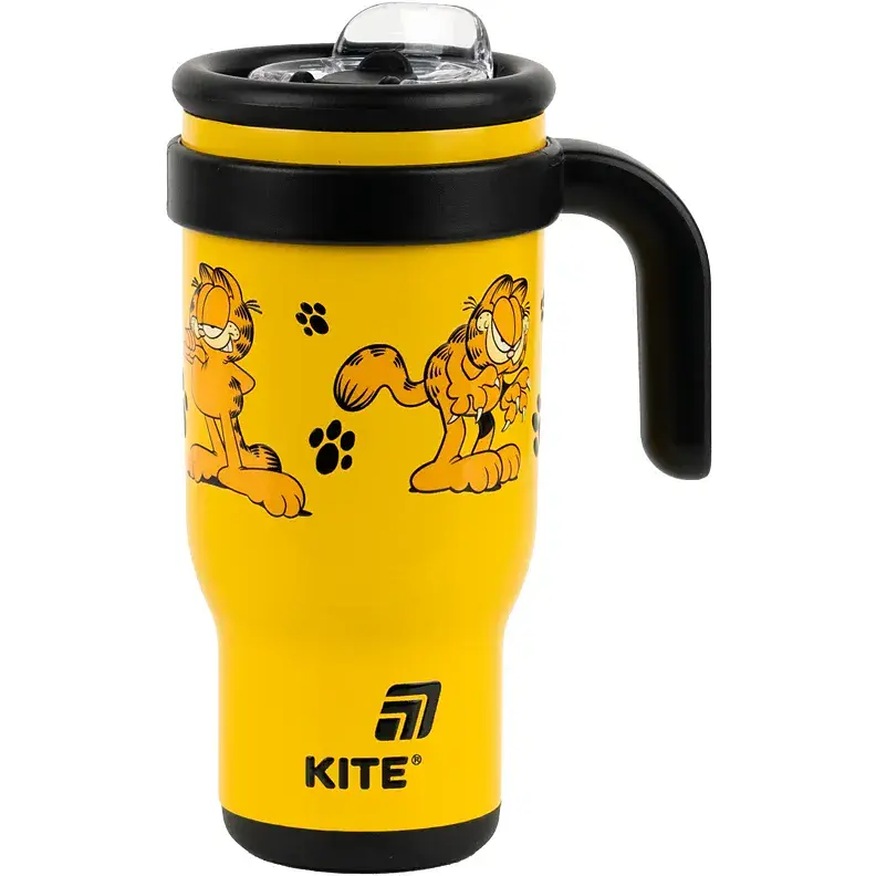 Термокружка Kite Garfield з трубочкою 530 мл (GF25-1266) - фото 2