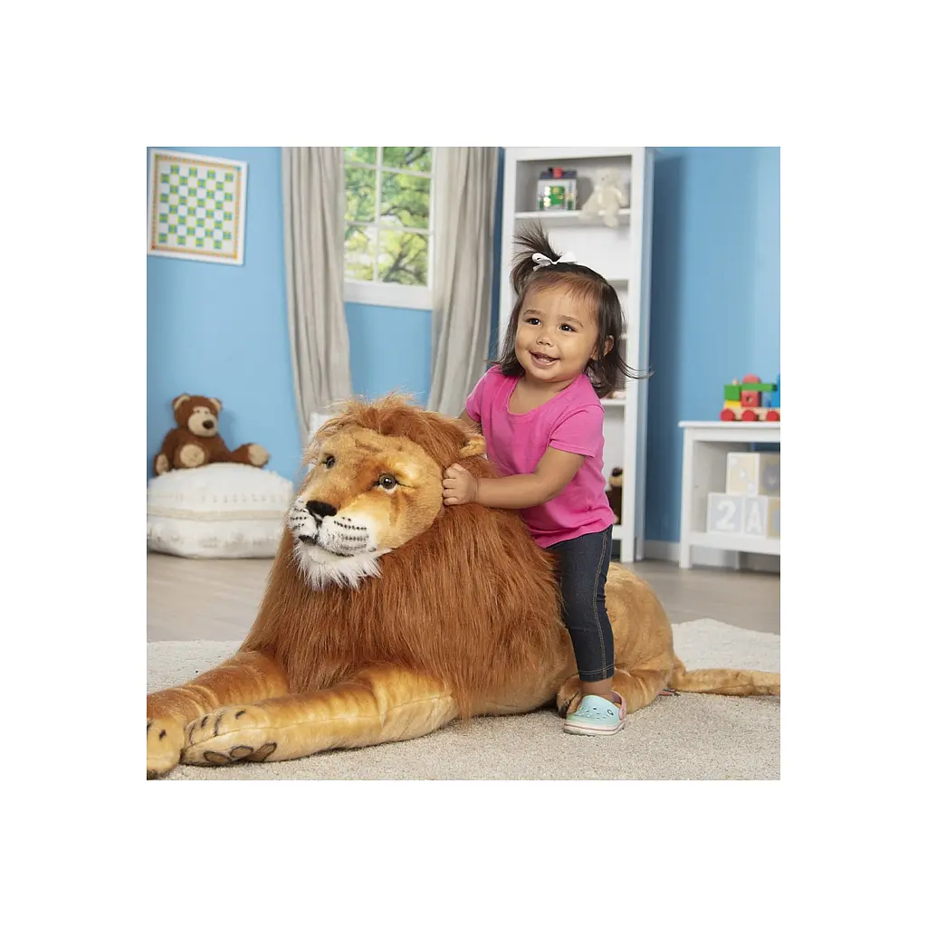 М'яка іграшка Melissa&Doug Гігантський плюшевий лев, 1,8 м (MD12102) - фото 3