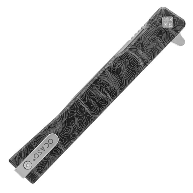 Ніж Ocaso Solstice, Engraved titanium, Topo Pattern, Satin (10ETS) - фото 9