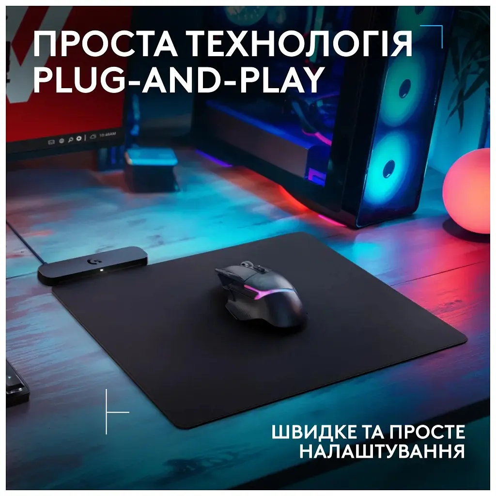 Килимок для мишки Logitech G PowerPlay 2 Charging System Mouse Pad (947-000003) - фото 3