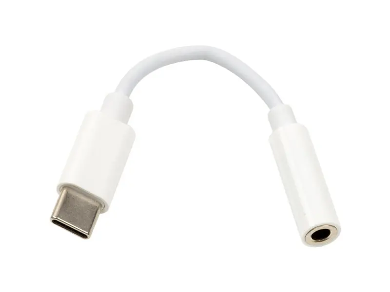 Адаптер PowerPlant USB-C to 3.5mm 0.2м White (CA913213)