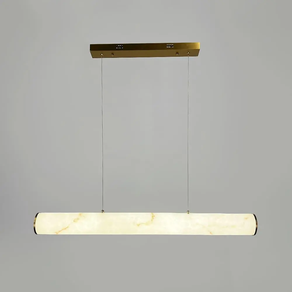 Подвесная удлиненная люстра с эффектом мрамора в корпусе 100 см Ст. MJ362L-1000 | Line F - фото 3