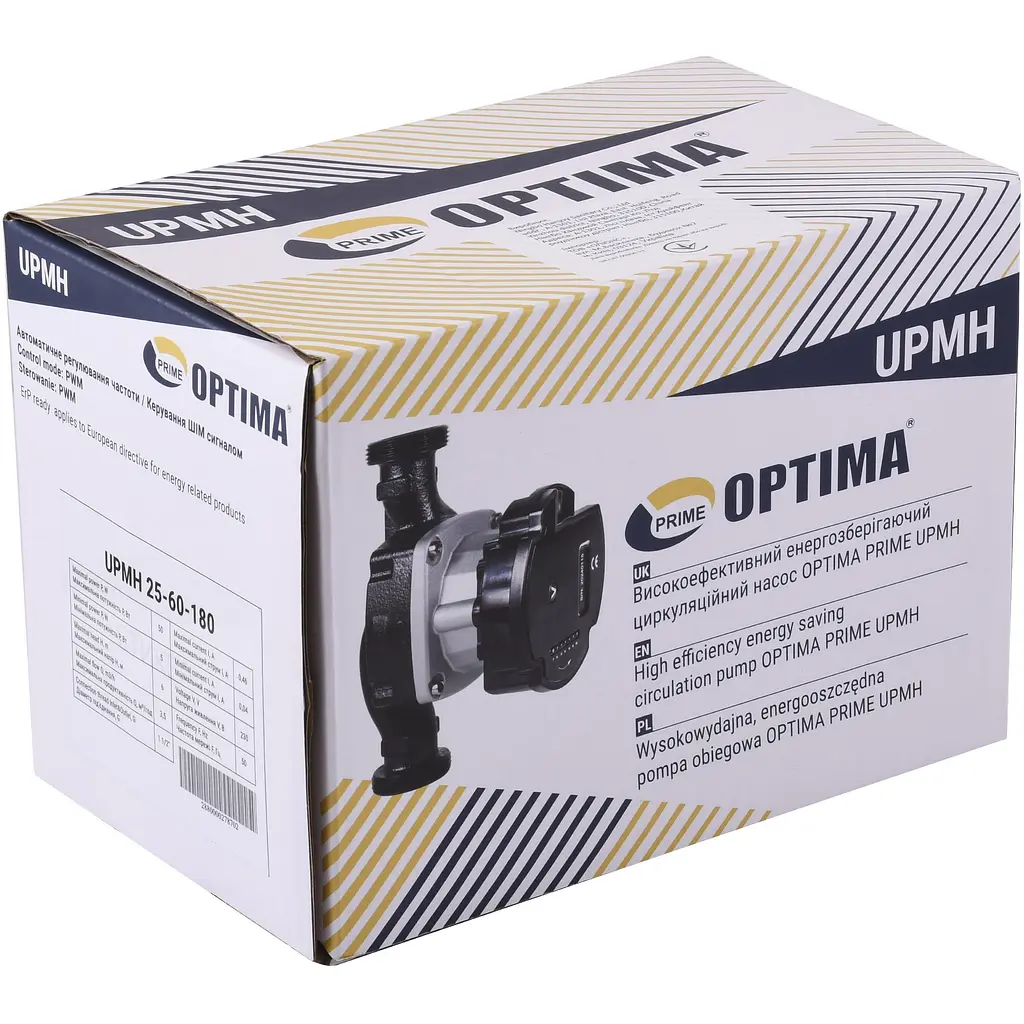 Насос циркуляційний енергоощадний Optima Prime UPMH 25-60AUTO 180 мм + гайки - фото 5