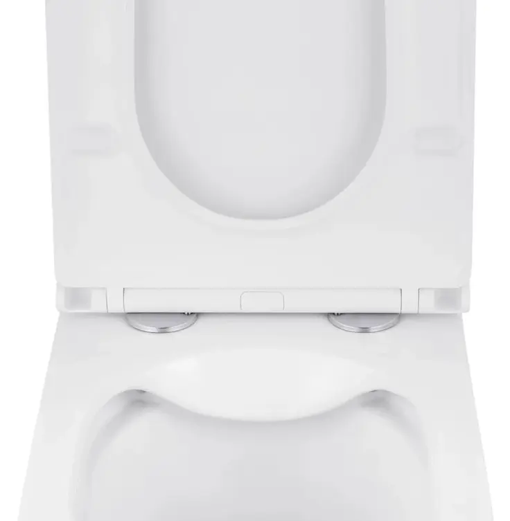 Унітаз підвісний безобідковий Kroner Eifel WHI493436 RIMLESS з сидінням Slim Duroplast / Soft-close / Quick relase (KE493436WHIR) (CV029611) - фото 4