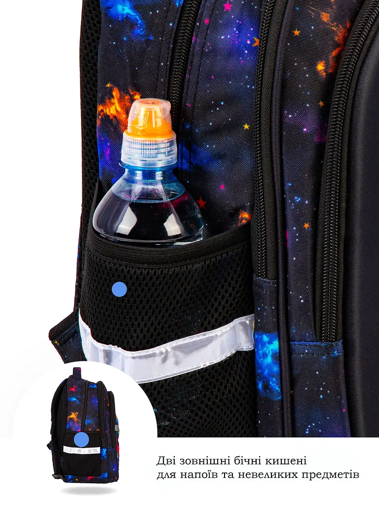 Ортопедический рюкзак для школы School Standard для девочки 475 гр 17,5 литров Разноцветный - фото 6