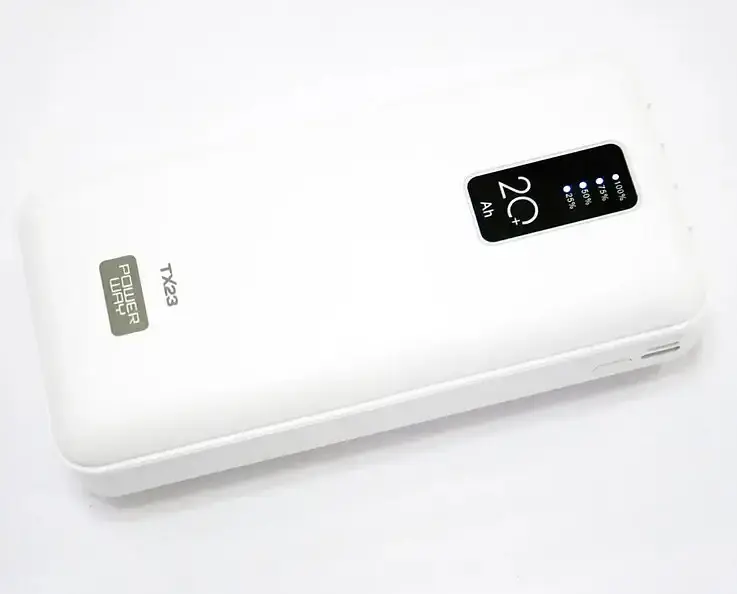 Внешний портативный аккумулятор Sertec Power Way TX23 20000 mAh (Белый) - фото 6