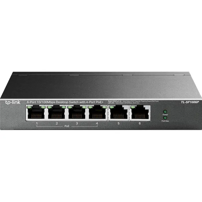 Комутатор TP-Link TL-SF1006P (TL-SF1006P) - фото 2
