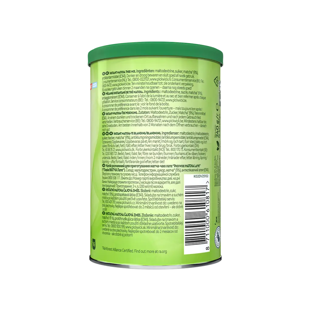 Напій розчинний Pickwick Matcha Latte для приготування матча-чаю лате 240 г - фото 5