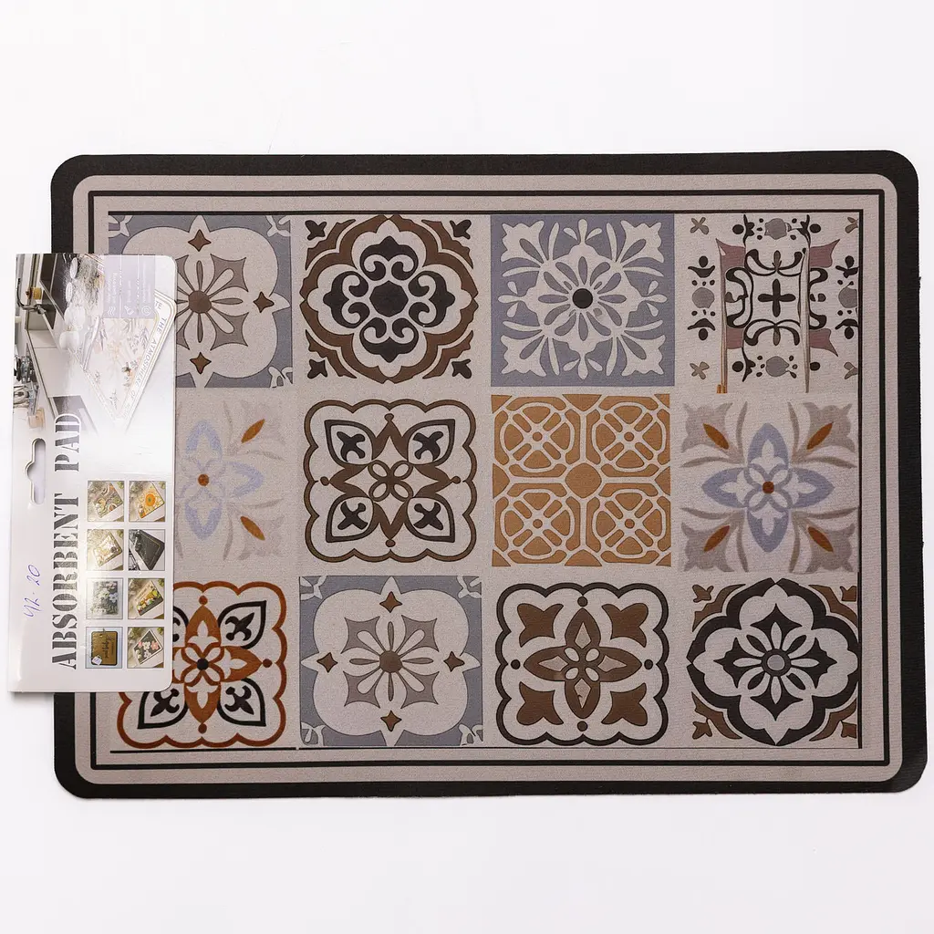 Диатомитовый коврик на кухню для сушки посуды 30×40 (см) моющий влагопоглощающий коврик на столешницу для посуды Yiwu HP-42-20 - фото 3