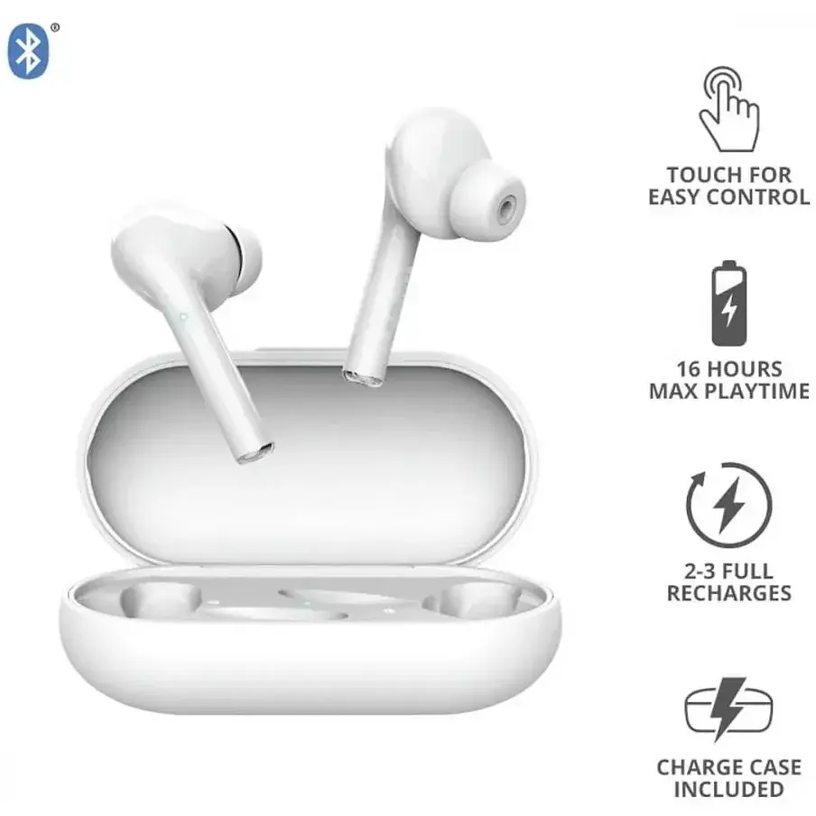 Навушники TWS Trust Nika Touch True Wireless Mic White (23705) - фото 2