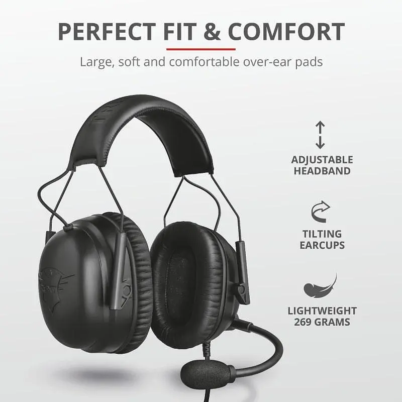 Гарнитура Trust GXT 444 Wayman Pro Gaming Headset BLACK (23248_Trust) - фото 8