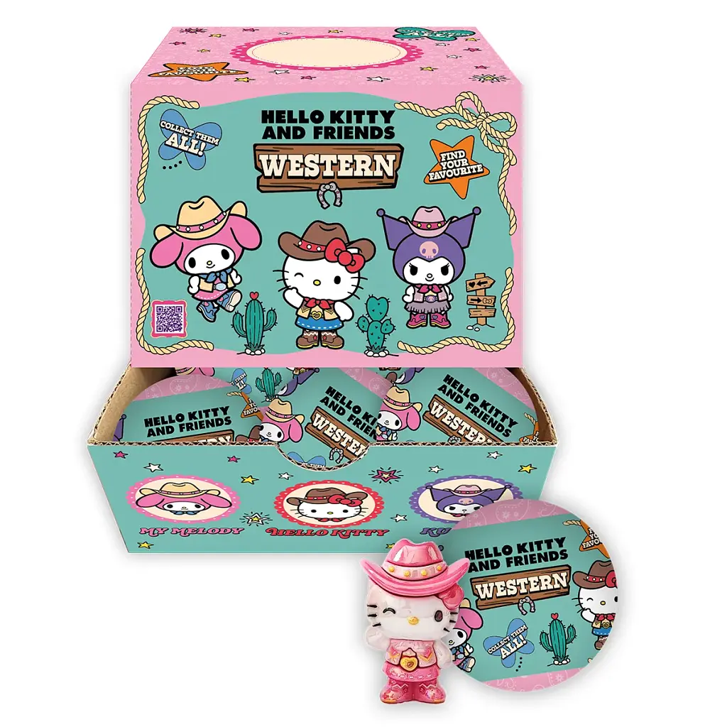 Дисплей фігурок-сюрпризів COOL THINGS серії "Hello Kitty" - ЗІРКИ ВЕСТЕРНУ (18 шт.)