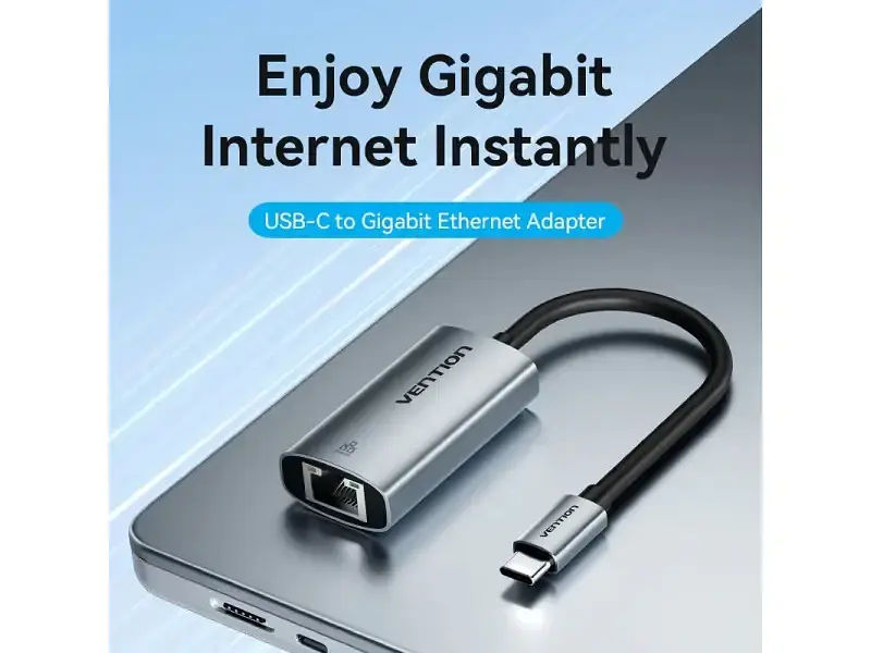 Мережева карта Vention USB Type-C to RJ-45 Gray (CFPHB) - фото 9