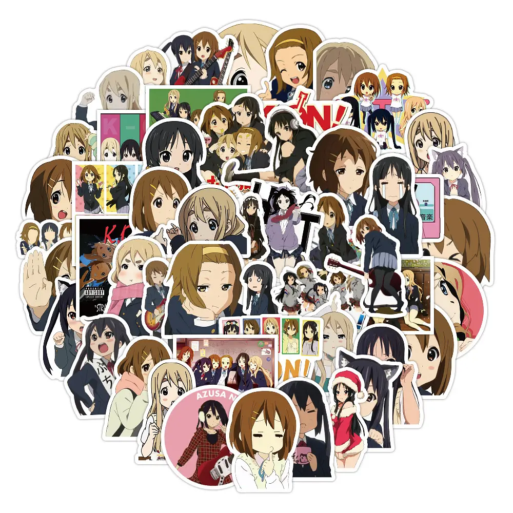 Стікерпак Кей-он! Набір наклейок GeekLand K-On! 50 штук - фото 2