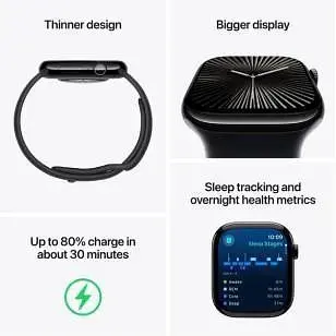 Смарт-часы Apple Watch Series 10 GPS 46 мм Silver Aluminum Case w. Blue Cloud Sport Loop (MWWN3) - фото 3