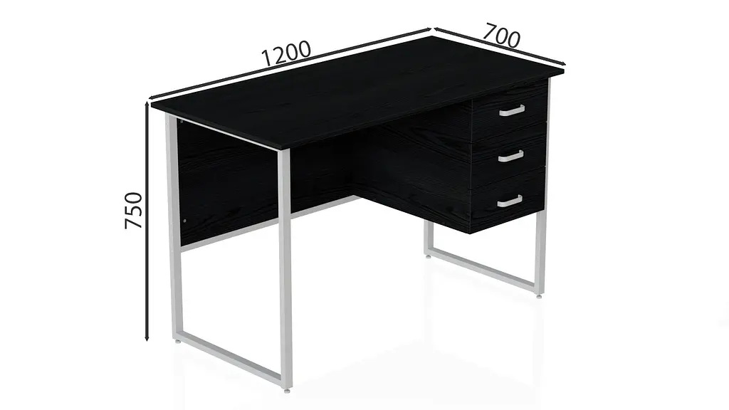 Компьютерный стол Гарри 75x120x70 белый ДСП Сосна Кембра 16мм FRD-101005 - фото 4