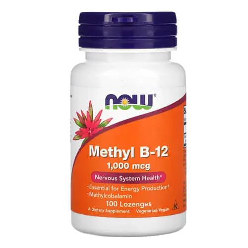 Кобаламін (B-12) Methyl B-12 1,000 mcg 100 льодяників NOW vit0005739