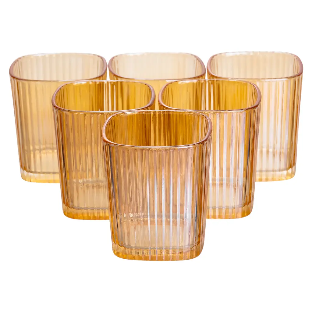 Кувшин 1.8 л со стаканами 6 штук по 200 мл для напитков Коричневый Yiwu HP-19-39 - фото 4