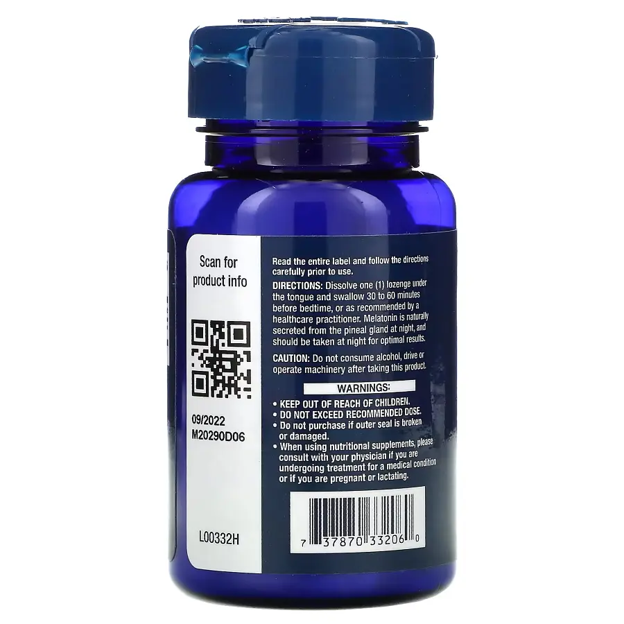 Натуральна добавка Life Extension Melatonin 3 mg, 60 льодяників - фото 3