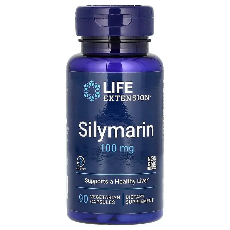 Натуральна добавка Life Extension Silymarin 100 mg, 90 вегакапсул