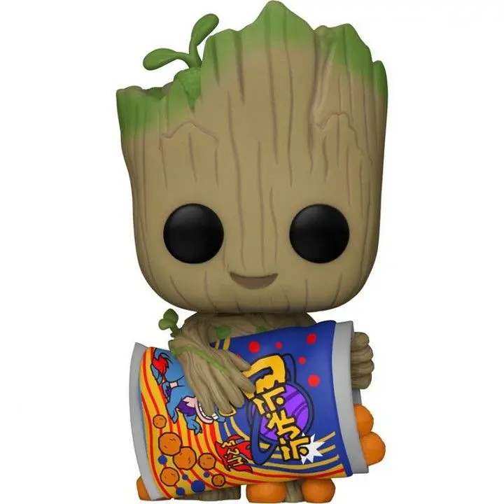 Фигурка Funko Pop Грут I am Groot Groot with Cheese Puffs 10 см FP IG G 1196 - фото 2