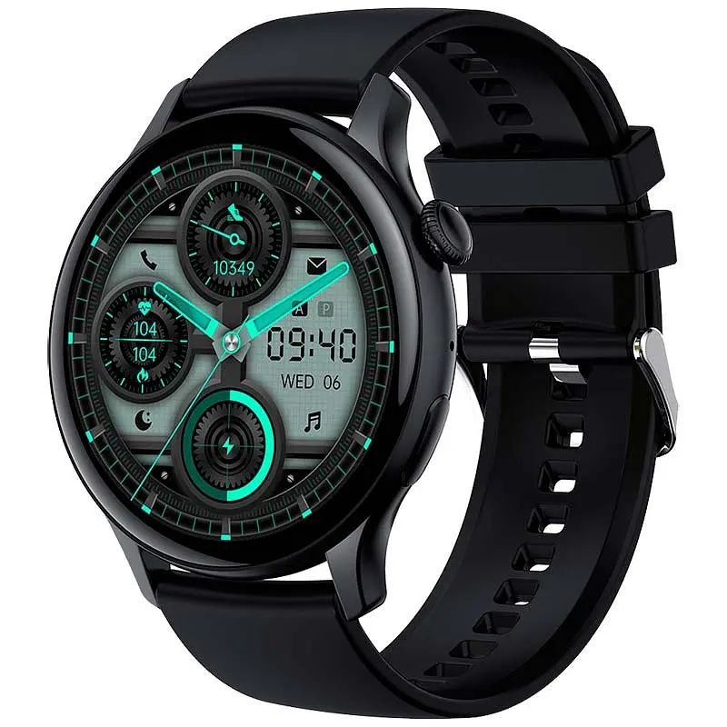 Смарт-годинник Lemfo HK85 силіконовий ремінець black (16721) - фото 2