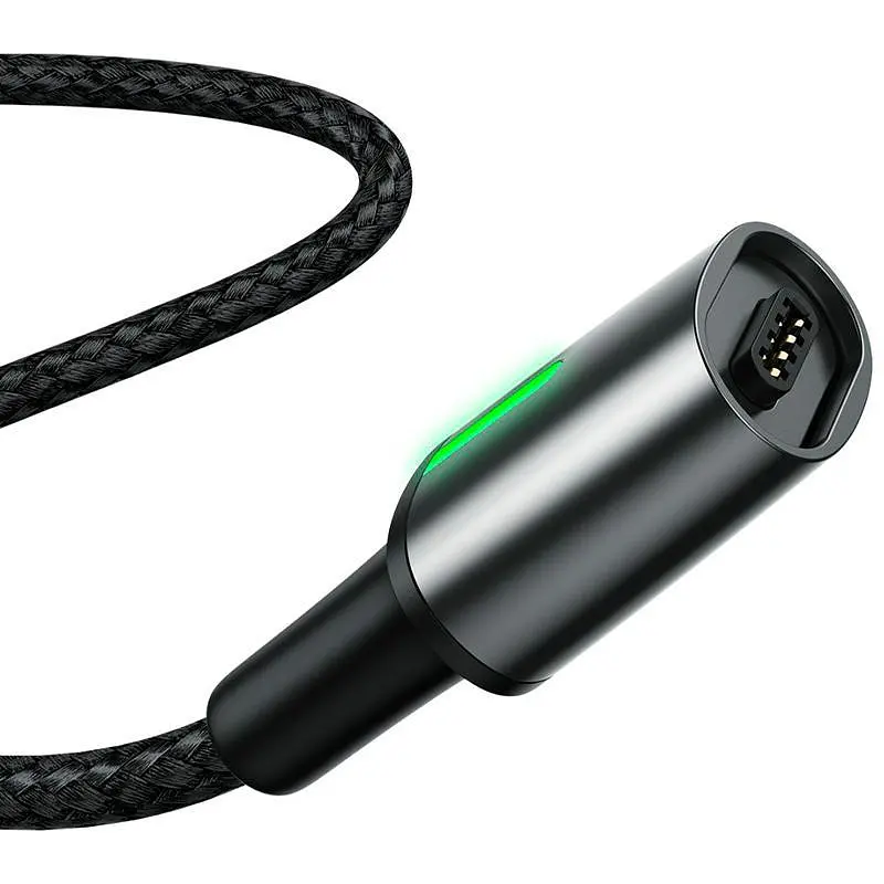 Кабель Baseus Zinc Fabric Magnetic Cable USB to MicroUSB 1.5A 2m CAMXC-B01 Black - фото 2