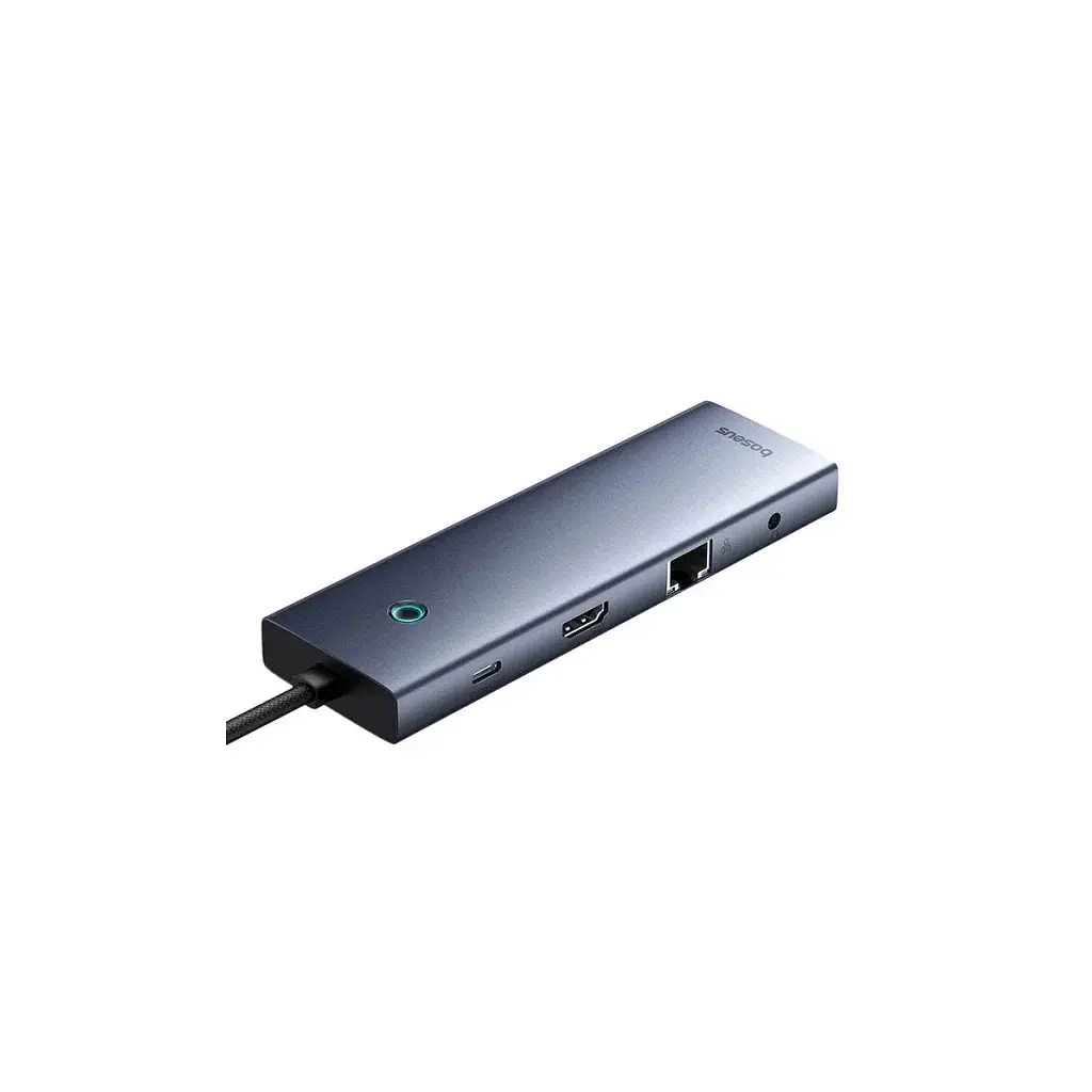 Концентратор Baseus USB-C 10-in-1 HDMI 4K60Hz + VGA + 3xUSB 3.0 + PD + RJ45 1000Mbps + SD/TF + 3.5mm gray (B0005280C811-00) - фото 4