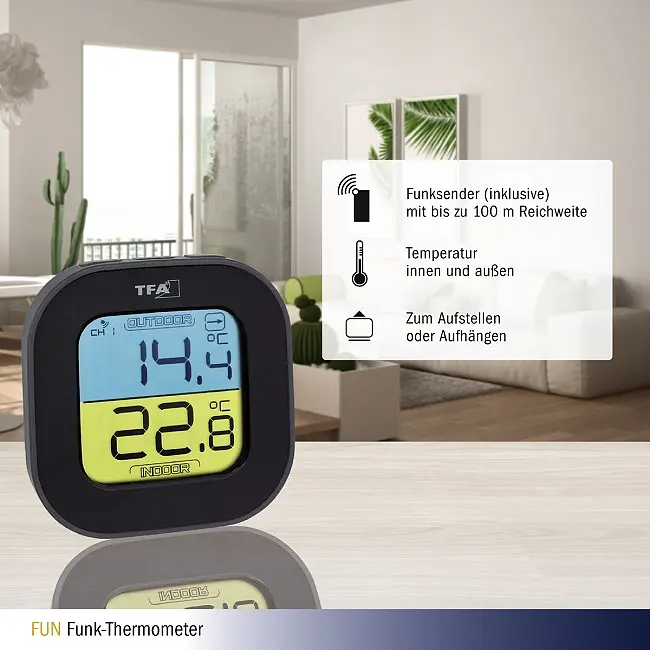 Термометр з радіодатчиком TFA Fun 30306801 - фото 7