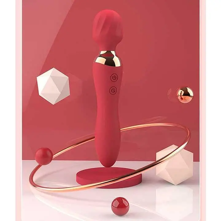 Двостороннього вібратора "Night Stories" з USB-зарядкою Червоний - фото 2