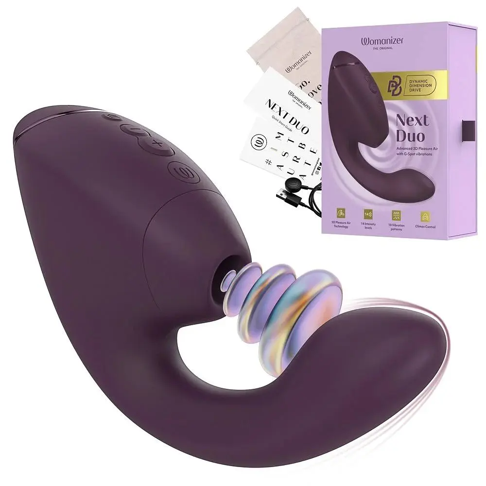 Вібратор Womanizer Next Duo з вакуумним стимулятором - фото 16
