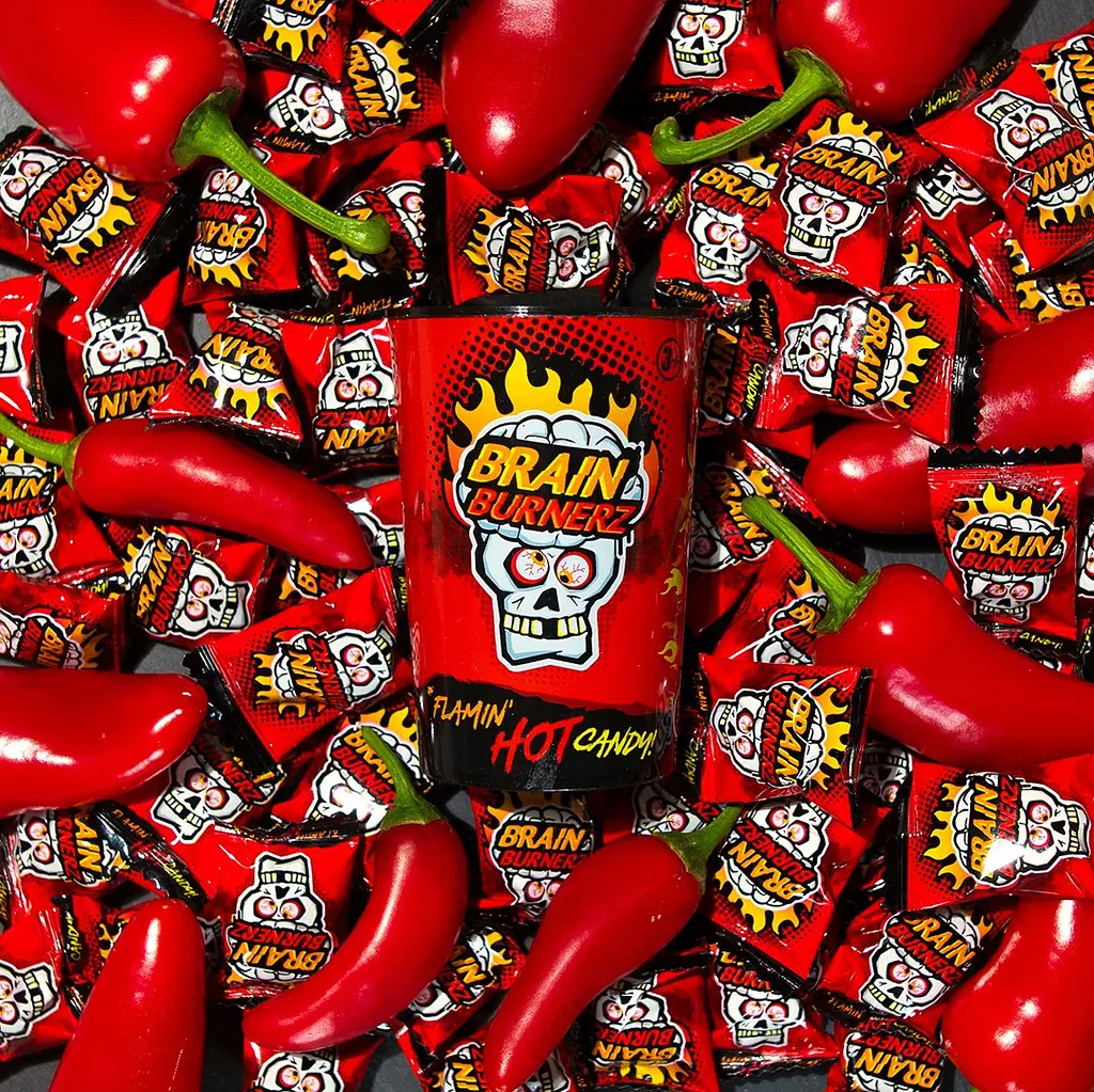 Льодяники Brain Blasterz Brain Burnerz Tub 48 г - фото 3