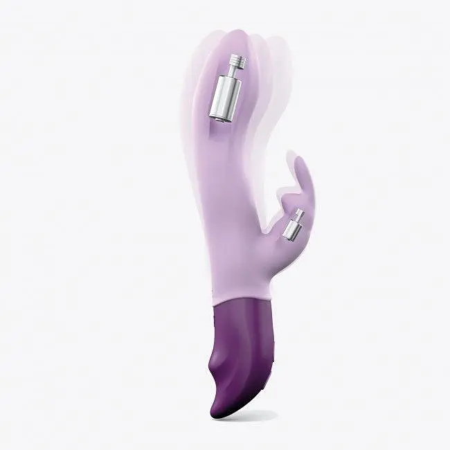 Вібратор-кролик Love To Love Hello Rabbit Violet з гнучким стовбуром і стимуляцією точки G, 2 мотори - фото 2