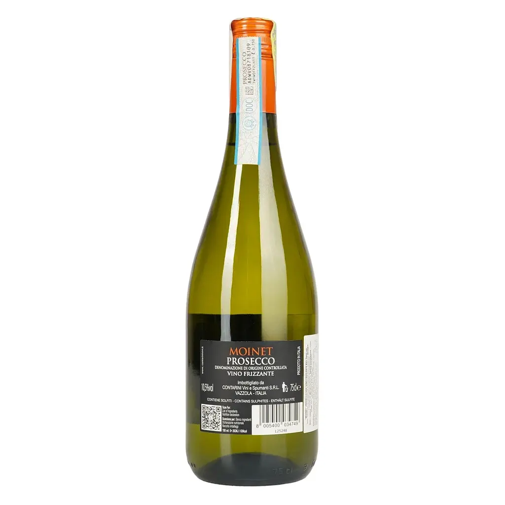 Набір Аперитив Aperol Aperetivo 11% 0.7 л + Вино напівігристе Moinet Prosecco Frizzante DOC біле напівсухе 0.75 л - фото 7