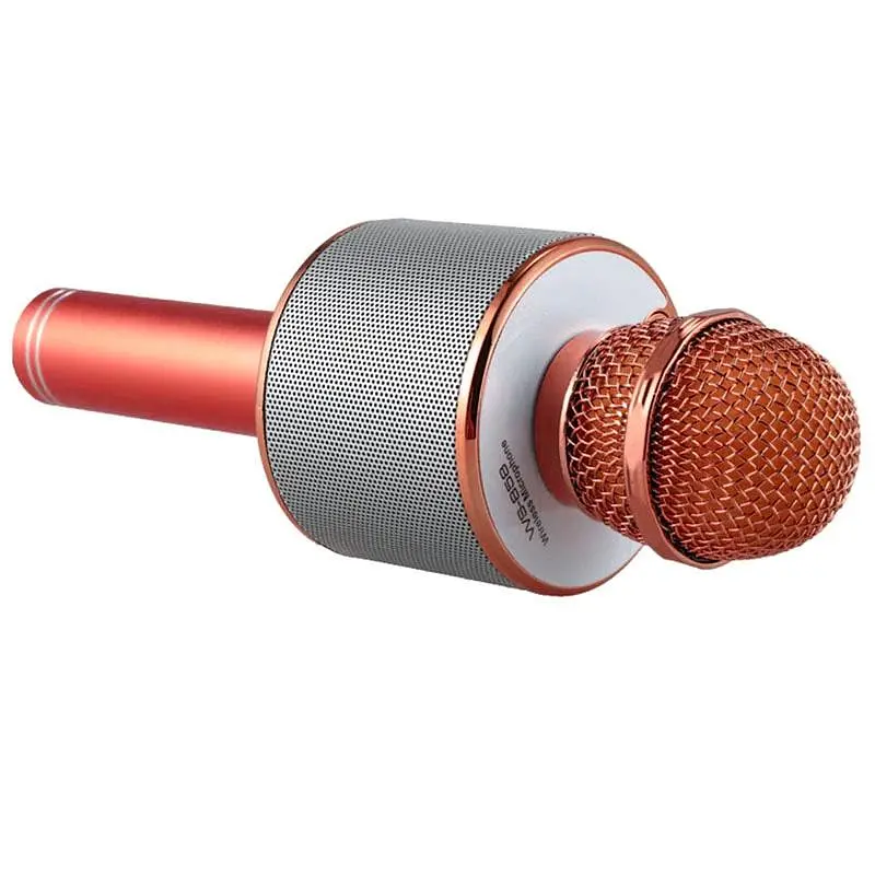 Караоке Мікрофон-колонка WS858 Rose Gold Epik teh0029565 - фото 2