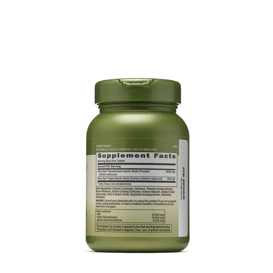 Натуральна добавка GNC Herbal Plus Odorless Super Garlic 1100 mg 100 таблеток - фото 2