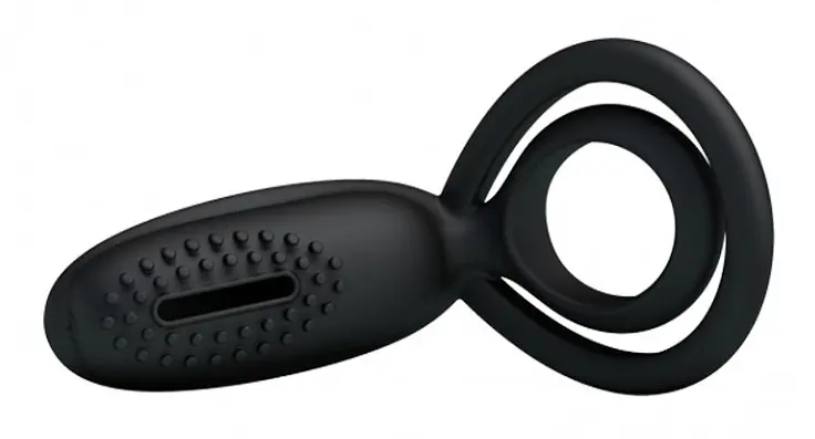 Насадка з вібрацією Pretty Love Penis Ring Black Baile BI-026218 87678 - фото 4