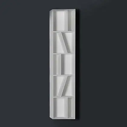 Шафа підвісна відкритий кам'яна Volle Solid surface 18-40-427, Білий
