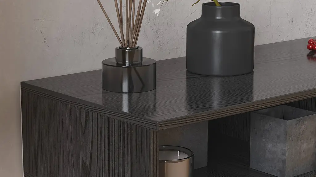 Тумба под телевизор Кентукки Ferrum-decor 45x139x38 Черный металл ДСП Сосна Кембра 16 мм (FRD-106728) - фото 2