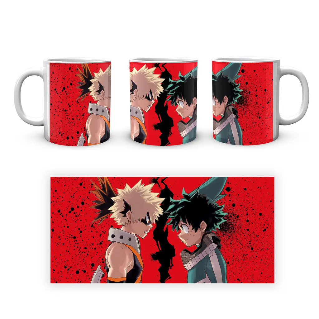 Кружка GeekLand Моя геройська академія My Hero Academia Бакуго і Деку в профіль Протистояння MHA 02.522 - фото 4